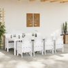 vidaXL Conjunto de Comedor de Jardín 9 pcs Gris Claro Ratan Polt