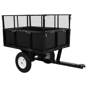 vidaXL Carro remolque inclinable de cortac&eacute;sped carga de 300 kg