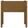 vidaXL Jardinera de madera maciza de pino marrón miel 70x31x70 cm