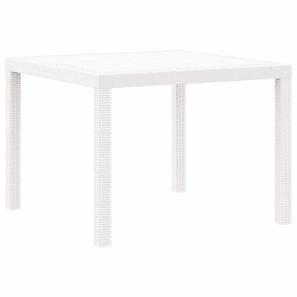 vidaXL Mesa de comedor de jardín 100 x 100 x 73 cm ratán sintético