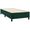 vidaXL Cama box spring con colch&oacute;n terciopelo verde oscuro 80x200 cm