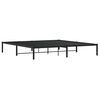vidaXL Estructura de cama sin colch&oacute;n metal negro 200x200 cm