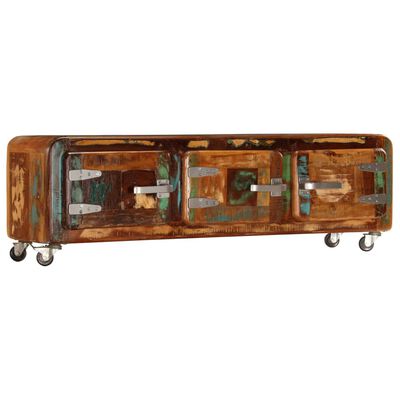 vidaXL Mueble para la TV madera maciza reciclada 120x30x37 cm