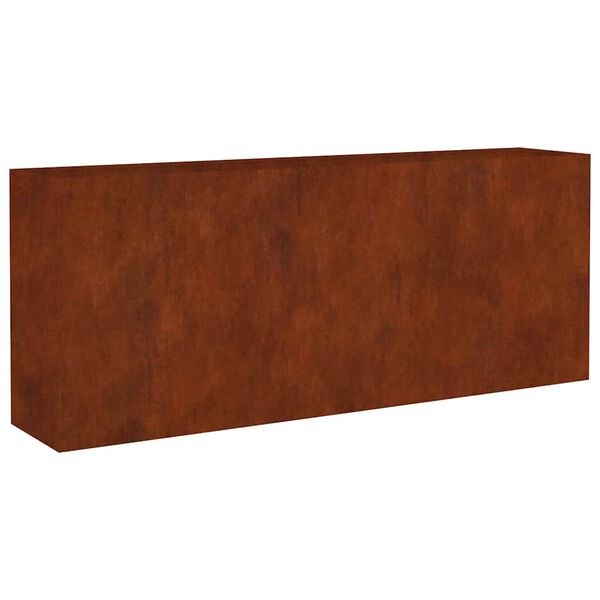 vidaXL Jardinera acero corten 200x40x80 cm