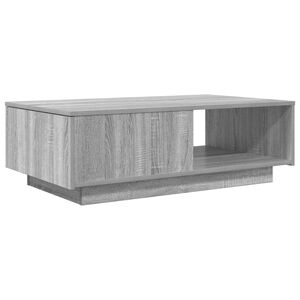 vidaXL Mesa de Caf&eacute; Gris Sonoma 95 x 55 x 31 cm Madera de ingenier&iacute;a