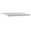 vidaXL Toldo retr&aacute;ctil aluminio y tela gris antracita y blanco 5x3 m