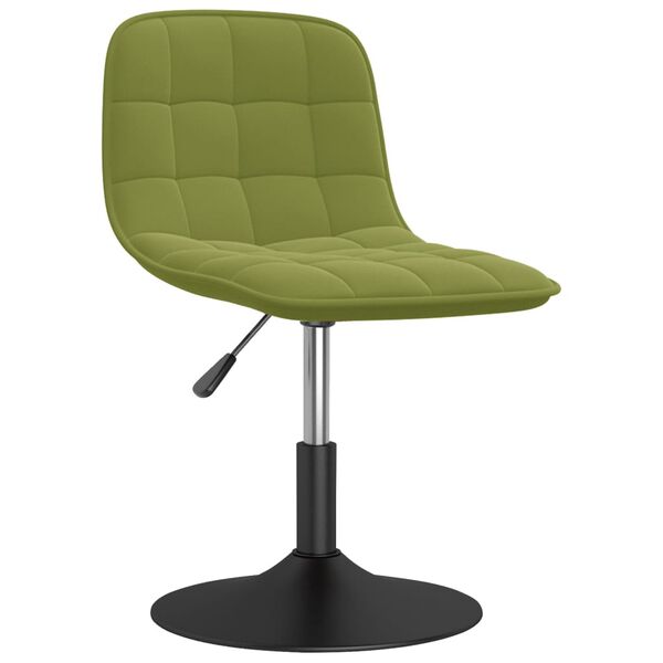 vidaXL Sillas de comedor giratorias 4 unidades terciopelo verde claro