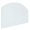 vidaXL Placa de vidrio para chimenea Transparente 80 x 50 cm Cristal
