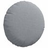 vidaXL Cojines para asiento 2 pcs Gris Claro Ø30 x 13 cm tela