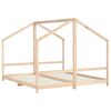 vidaXL Estructura de cama de niños madera maciza de pino 2x(90x200) cm