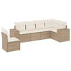 vidaXL Juego de sof&aacute;s jard&iacute;n con cojines 6 pzas rat&aacute;n sint&eacute;tico beige