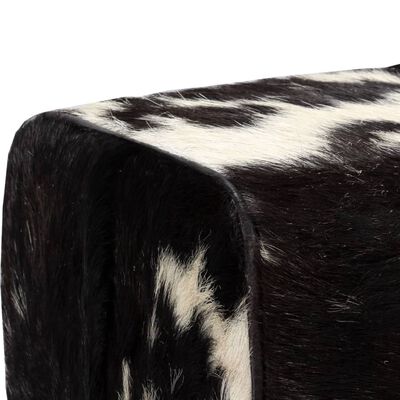 vidaXL Taburete de cuero de cabra auténtico 60x30x50 cm