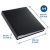 rillstab Libro portafolios A4 80 bolsillos negro