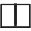 vidaXL Patas para mesa de comedor en forma de T (2 unidades), color negro, 100 x 35 x (72-73) cm, acero