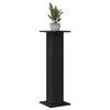 vidaXL Soporte de plantas 2 pcs Roble Negro 30 x 30 x 95 cm