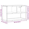 vidaXL Mueble TV madera ingenier&iacute;a y metal roble Sonoma 60x31x39,5 cm