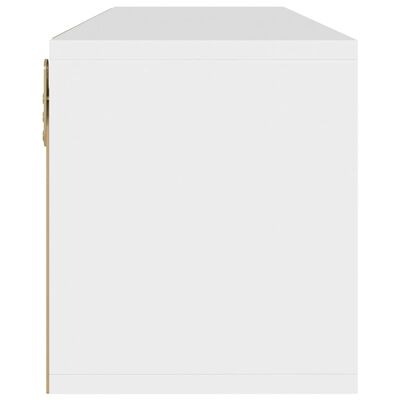 vidaXL Mueble de TV madera contrachapada blanco 88,5x27,5x30,5 cm