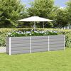 vidaXL Jardinera Gris Claro 480 x 50 x 45 cm Acero Galvanizado