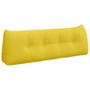 vidaXL Coj&iacute;n de Espalda Amarillo Claro 140 x 24 x 50 cm tela