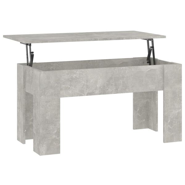 vidaXL Mesa de centro madera de ingenier&iacute;a gris hormig&oacute;n 101x49x52 cm