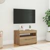 vidaXL Mueble de TV luces LED madera roble artisan 60x35x40 cm