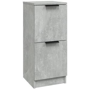 vidaXL Aparador de madera contrachapada gris hormig&oacute;n 30x30x70 cm