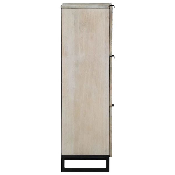 vidaXL Gabinetes y estantes de almacenamiento de medios Blanco y Negro