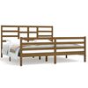 vidaXL Estructura cama madera maciza marr&oacute;n miel Super King 180x200 cm