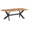 vidaXL Mesa de comedor madera maciza con acabado miel 200x100x75 cm