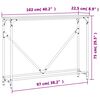 vidaXL Mesa consola madera de ingeniería roble Sonoma 102x22,5x75 cm
