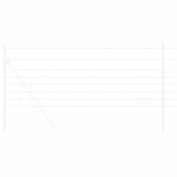 vidaXL Valla de campo Plateado 50 x 0,8 m Acero galvanizado