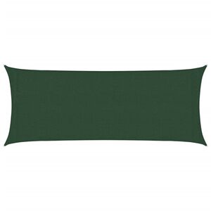 vidaXL Toldo de vela verde oscuro HDPE 160 g/m&sup2; 2x4,5 m