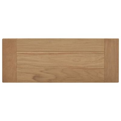 vidaXL Banco de madera maciza de teca 80 cm