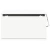 vidaXL Mesitas de noche de pared con luces LED 2 unidades blanco