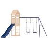 vidaXL Parque infantil de exterior madera maciza de pino