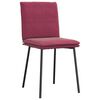 vidaXL Sillas de comedor 6 unidades terciopelo rojo tinto