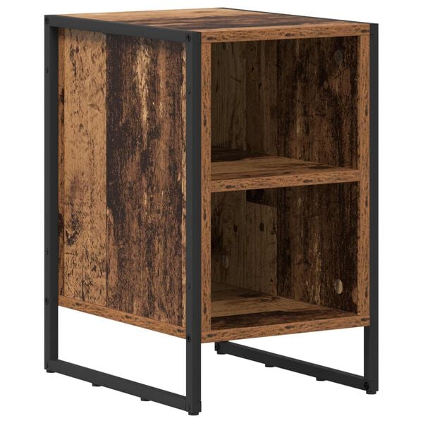 vidaXL Mesa de Noche Madera Vieja 39.5 x 30 x 50 cm