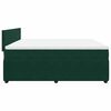 vidaXL Cama box spring con colch&oacute;n terciopelo verde oscuro 180x200 cm