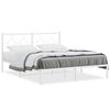 vidaXL Estructura cama sin colch&oacute;n con cabecero metal blanco 150x200cm