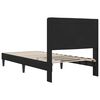vidaXL Estructura de cama con cabecera Negro 90 x 200 cm Terciopelo