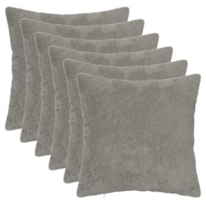 vidaXL Funda de almohada 6 uds. HEERLEN Gris Claro 30 x 30 cm