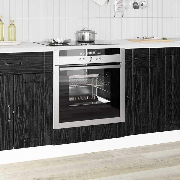 vidaXL Mueble de Cocina Roble Negro 60 x 46 x 81,5 cm