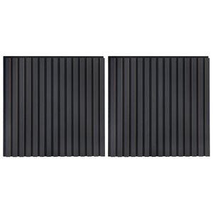 vidaXL Paneles de pared 2 uds. 60,5 x 60 cm Gris antracita