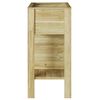 vidaXL Cama elevada Marrón 85 x 46 x 96 cm Madera maciza de Pino