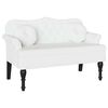 vidaXL Banco Chesterfield con coj&iacute;n 120.5 x 65 x 75 cm Cuero sint&eacute;tico
