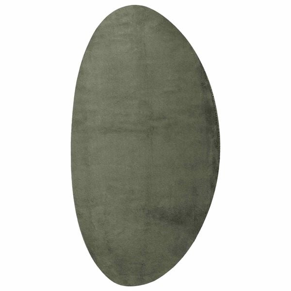 vidaXL Alfombra HUARTE Verde bosque 100 x 200 cm Poli&eacute;ster