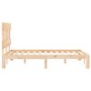 vidaXL Estructura de cama sin colch&oacute;n madera de pino maciza 120x200 cm