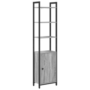 vidaXL Estanter&iacute;a para libros 6 niveles 40 x 24 x 161 cm Gris Sonoma