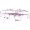 vidaXL Estructura de Cama con Mesitas Marr&oacute;n cera 160 x 220 cm
