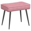 vidaXL Sill&oacute;n de relax con reposapi&eacute;s terciopelo rosa
